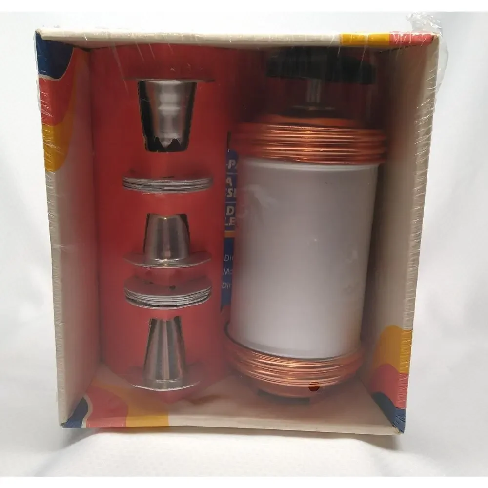 Mirro M-0358-22 Aluminum Cookie Pastry Press 16pc Factory Sealed 1980s Silver